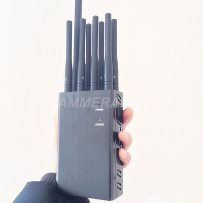 8 เสาอากาศ 3G 4G สัญญาณ Jammer มือถือ Lojack WiFi GPS สัญญาณอุปกรณ์บล็อก
