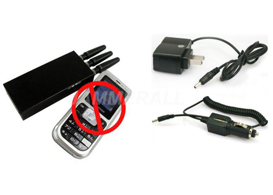 โทรศัพท์มือถือแบบพกพาที่เชื่อถือได้ Jammer CDMA GSM DCS PCS 3G ตัวบล็อกสัญญาณ