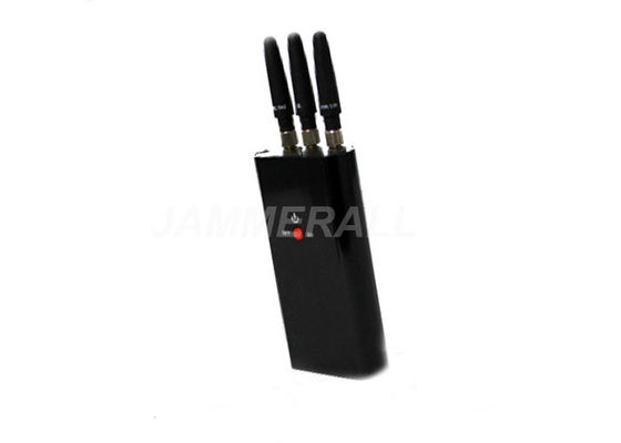 คุณภาพ  3 Antennas Portable Cell Phone Jammer , Mini - Pocket Size Mobile Signal Jammer โรงงาน