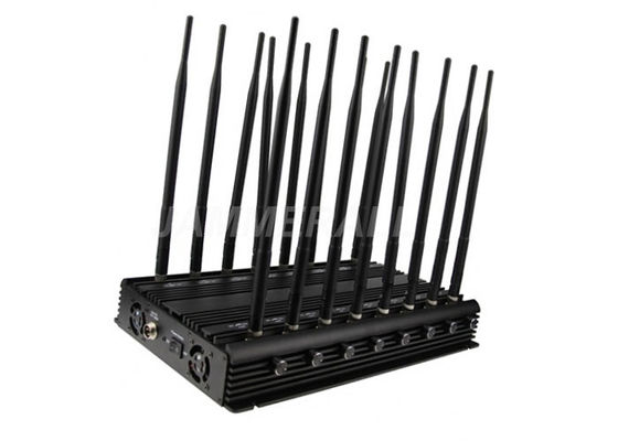 คุณภาพ  16 Antennas UHF VHF Jammer , All - In - One Cell Phone Signal Blocker โรงงาน