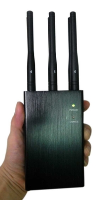 3G 4G WiFi Blocker โทรศัพท์มือถือพกพา Jammer เลือกได้ 6 แบนด์พร้อมอะแดปเตอร์