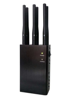 6 เสาอากาศสัญญาณโทรศัพท์มือถือแบบพกพา Jammers เลือก 3G 4G GPS Blocker 3W